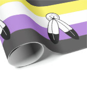 Two-Spirit Nonbinary Pride Vlag Cadeaupapier (Rol Hoek)