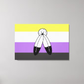 Two-Spirit Nonbinary Pride Vlag Canvas Afdruk (Voorkant)
