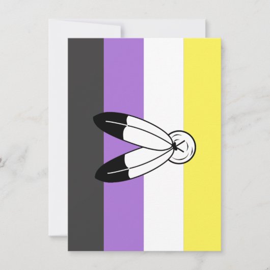 Two-Spirit Nonbinary Pride Vlag Feestdagenkaart (Voorkant)