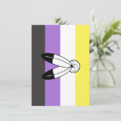 Two-Spirit Nonbinary Pride Vlag Feestdagenkaart (Staand voorkant)