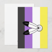 Two-Spirit Nonbinary Pride Vlag Feestdagenkaart (Voorkant / Achterkant)