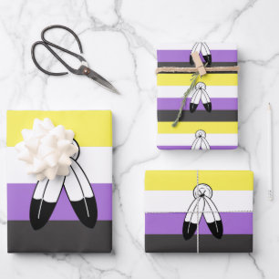 Two-Spirit Nonbinary Pride Vlag Inpakpapier Vel