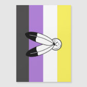 Two-Spirit Nonbinary Pride Vlag Magnetische Uitnodiging (Voorkant)