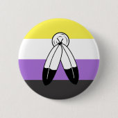Two-Spirit Nonbinary Pride Vlag Ronde Button 5,7 Cm (Voorkant)