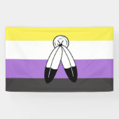 Two-Spirit Nonbinary Pride Vlag Spandoek (Horizontaal)