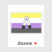 Two-Spirit Nonbinary Pride Vlag Sticker (Vel)