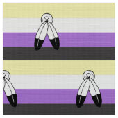 Two-Spirit Nonbinary Pride Vlag Stof (Close Up)
