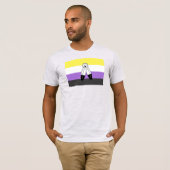 Two-Spirit Nonbinary Pride Vlag T-shirt (Voorkant volledig)