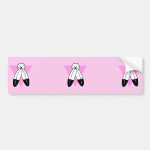 Two-Spirit Roze Driehoek Vlag Bumpersticker