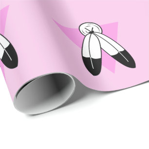 Two-Spirit Roze Driehoek Vlag Cadeaupapier