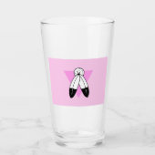Two-Spirit Roze Driehoek Vlag Glas (Voorkant)