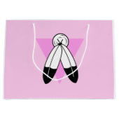 Two-Spirit Roze Driehoek Vlag Groot Cadeauzakje (Voorkant)