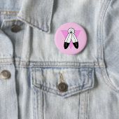 Two-Spirit Roze Driehoek Vlag Ronde Button 5,7 Cm (In situ)