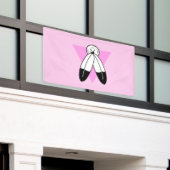 Two-Spirit Roze Driehoek Vlag Spandoek (Buitenkant Gebouw)