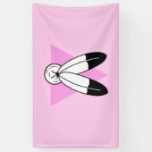 Two-Spirit Roze Driehoek Vlag Spandoek (Verticaal)