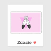 Two-Spirit Roze Driehoek Vlag Sticker (Vel)
