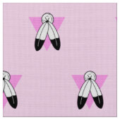 Two-Spirit Roze Driehoek Vlag Stof (Close Up)