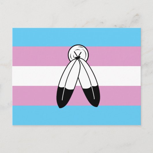 Two-Spirit Trans Pride-vlag Briefkaart (Voorkant)