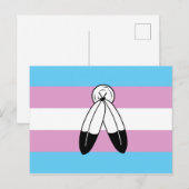 Two-Spirit Trans Pride-vlag Briefkaart (Voorkant / Achterkant)