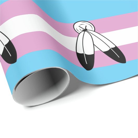 Two-Spirit Trans Pride-vlag Cadeaupapier (Rol Hoek)