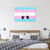 Two-Spirit Trans Pride-vlag Canvas Afdruk (Insitu (Slaapkamer))