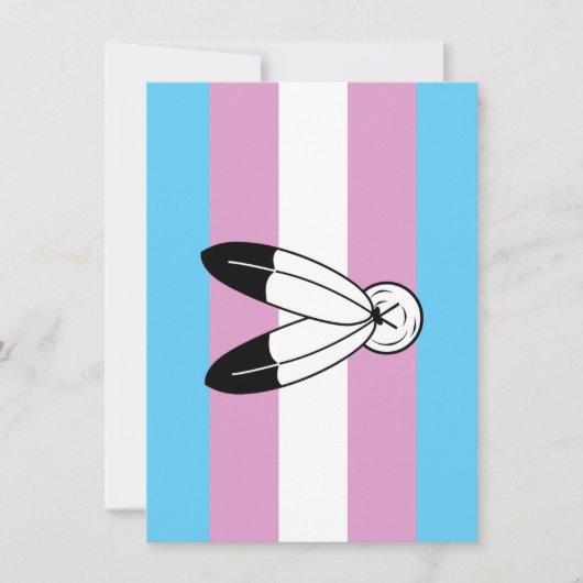Two-Spirit Trans Pride-vlag Feestdagenkaart (Voorkant)