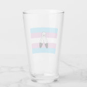 Two-Spirit Trans Pride-vlag Glas (Achterkant)