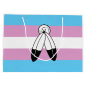 Two-Spirit Trans Pride-vlag Groot Cadeauzakje (Achterkant)