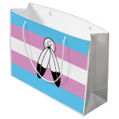 Two-Spirit Trans Pride-vlag Groot Cadeauzakje (Achterkant Gekanteld)