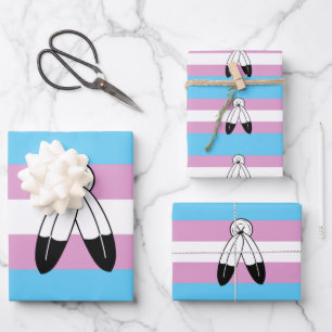 Two-Spirit Trans Pride-vlag Inpakpapier Vel