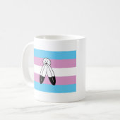 Two-Spirit Trans Pride-vlag Koffiemok (Voorkant links)