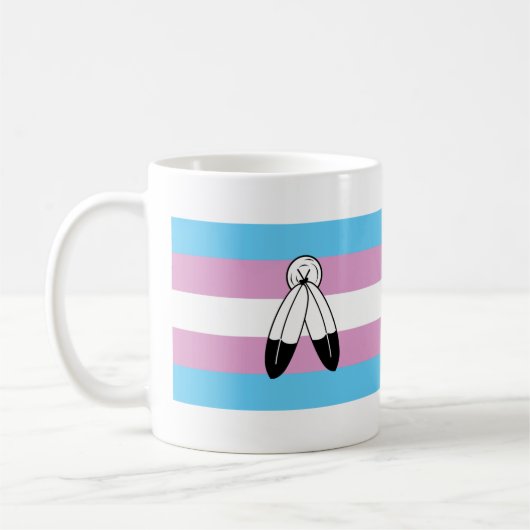 Two-Spirit Trans Pride-vlag Koffiemok (Links)