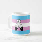 Two-Spirit Trans Pride-vlag Koffiemok (Voorkant links)