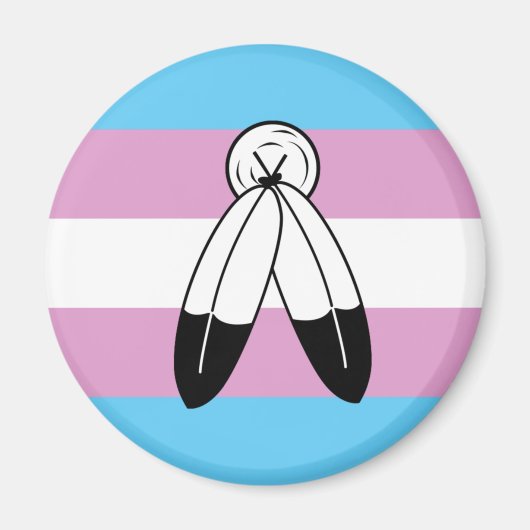 Two-Spirit Trans Pride-vlag Magneet (Voorkant)