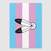 Two-Spirit Trans Pride-vlag Magnetische Uitnodiging (Voorkant)