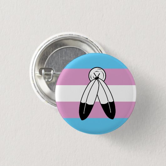 Two-Spirit Trans Pride-vlag Ronde Button 3,2 Cm (Voorkant /achterkant)