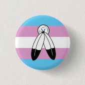 Two-Spirit Trans Pride-vlag Ronde Button 3,2 Cm (Voorkant)