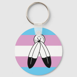 Two-Spirit Trans Pride-vlag Sleutelhanger