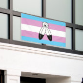 Two-Spirit Trans Pride-vlag Spandoek (Buitenkant Gebouw)