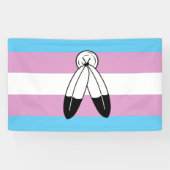 Two-Spirit Trans Pride-vlag Spandoek (Horizontaal)