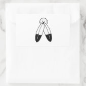 Two-Spirit-vlag Rechthoekige Sticker (Tas)
