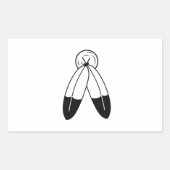 Two-Spirit-vlag Rechthoekige Sticker (Voorkant)
