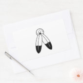 Two-Spirit-vlag Rechthoekige Sticker (Envelop)