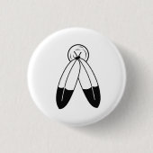 Two-Spirit-vlag Ronde Button 3,2 Cm (Voorkant)