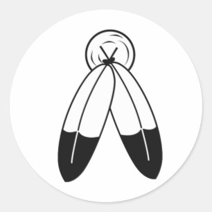 Two-Spirit-vlag Ronde Sticker