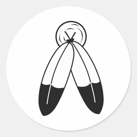 Two-Spirit-vlag Ronde Sticker (Voorkant)