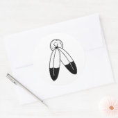 Two-Spirit-vlag Ronde Sticker (Envelop)