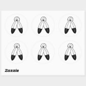 Two-Spirit-vlag Ronde Sticker (Vel)