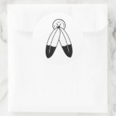 Two-Spirit-vlag Ronde Sticker (Tas)