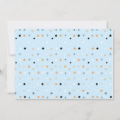 Two Spooky Blue Halloween Invite with Photo Kaart (Achterkant)